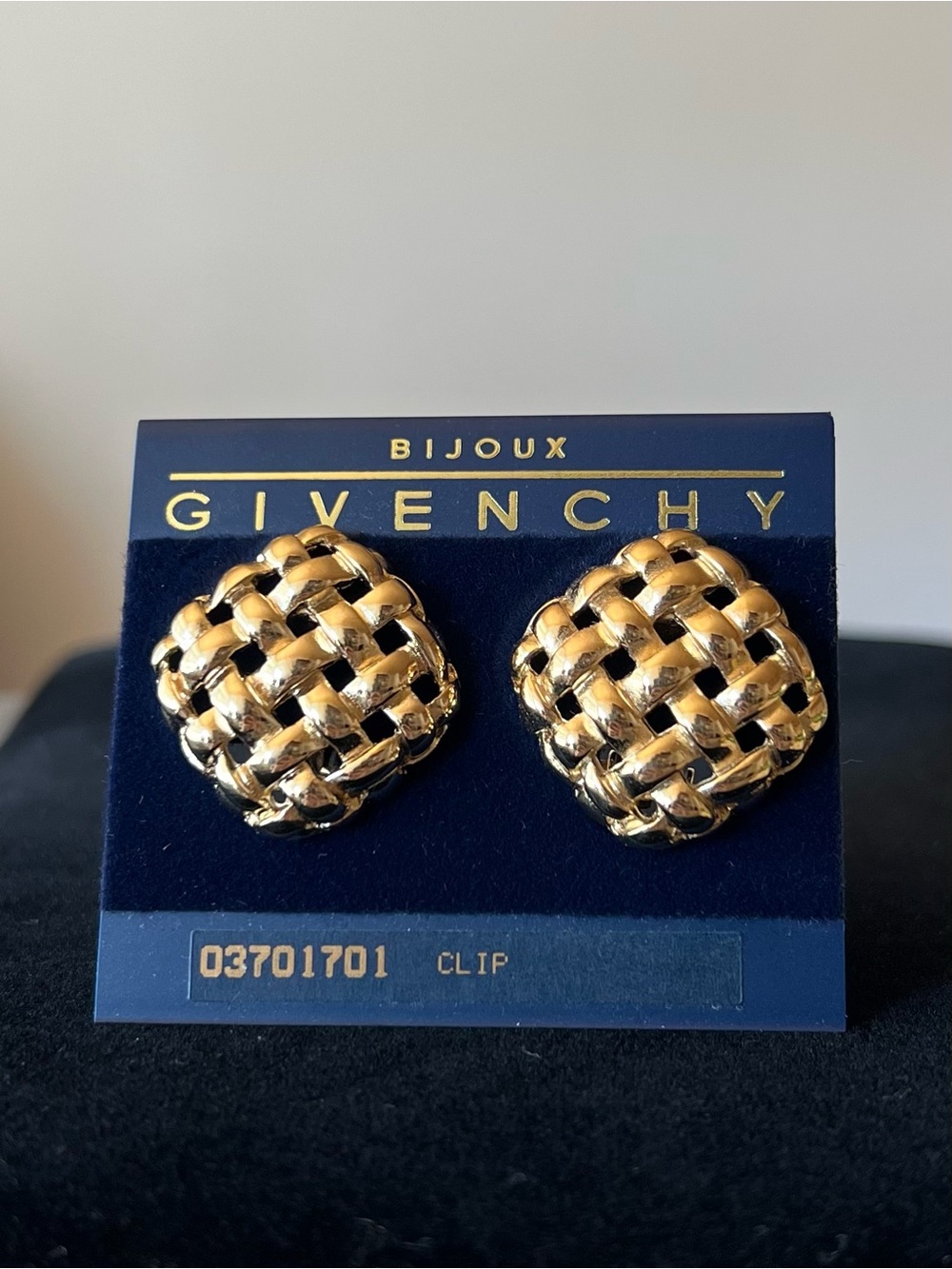 Givenchy square clip on earrings